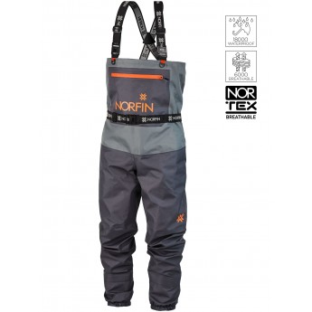 Полукомбинезон забродный NORFIN PILOT STOCKINGFOOT GRAY р.XLL Полукомбинезон забродный NORFIN PILOT STOCKINGFOOT GRAY р.XLL